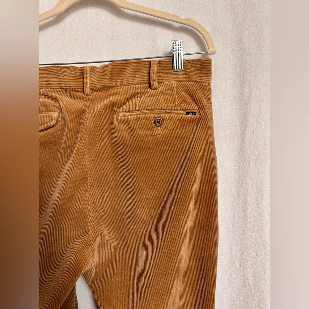 Polo Ralph Lauren Bedford Straight Fit Corduroy Pants in Golden Brown Size 32x30